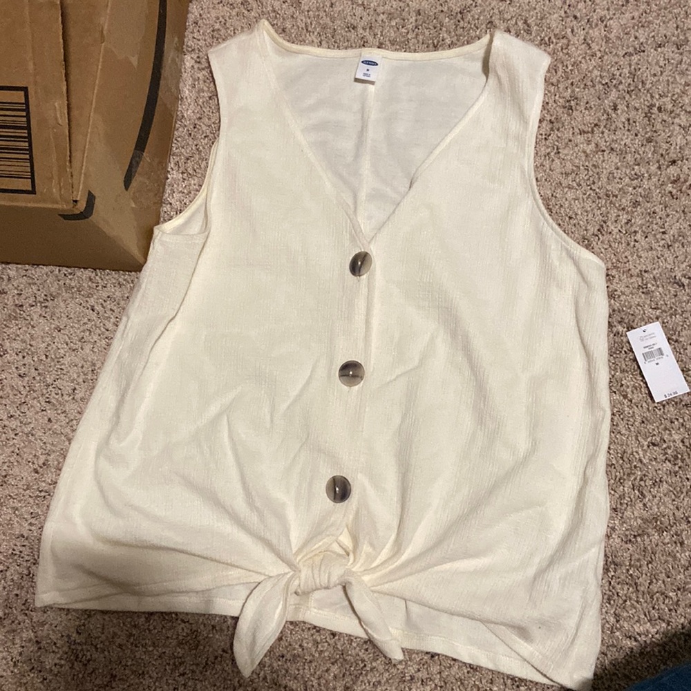 Old Navy button dressy tank